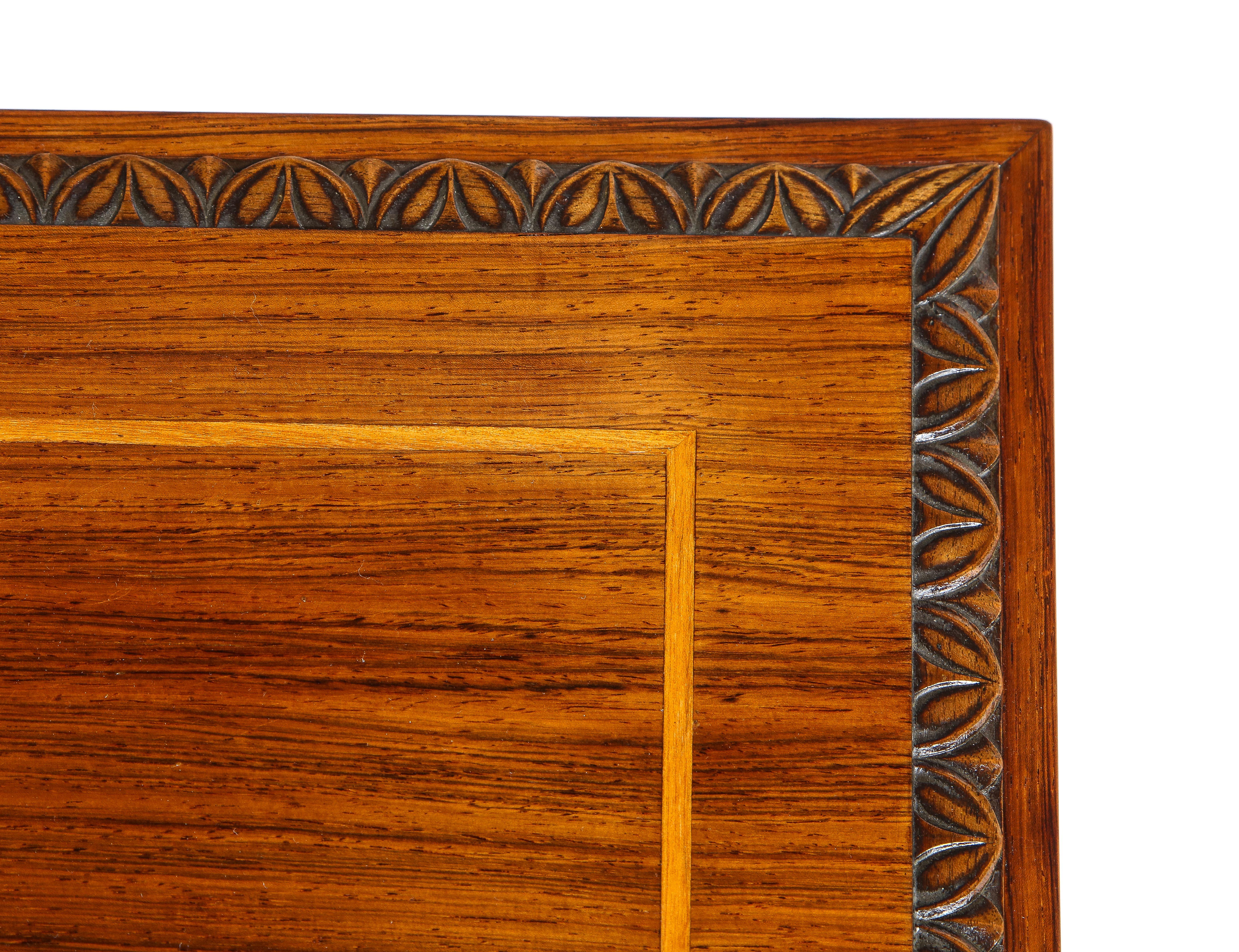 Swedish Grace Fruitwood Inlaid Rosewood Chest of Drawers, Circa 1930-40 7