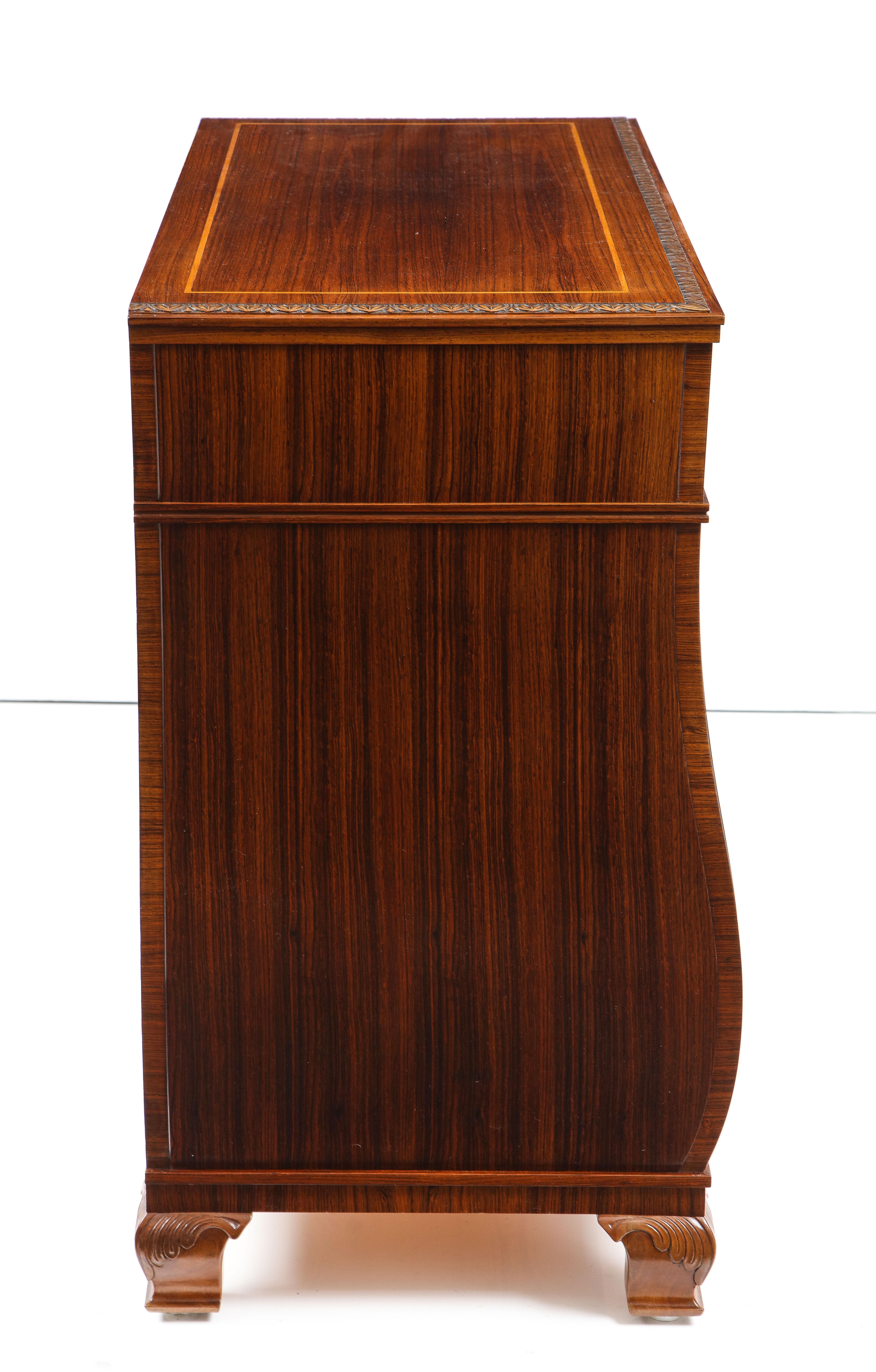 Swedish Grace Fruitwood Inlaid Rosewood Chest of Drawers, Circa 1930-40 8