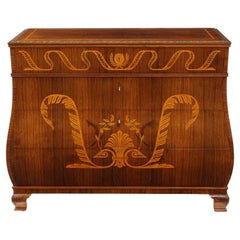 Swedish Grace Fruitwood Inlaid Rosewood Chest of Drawers, Circa 1930-40