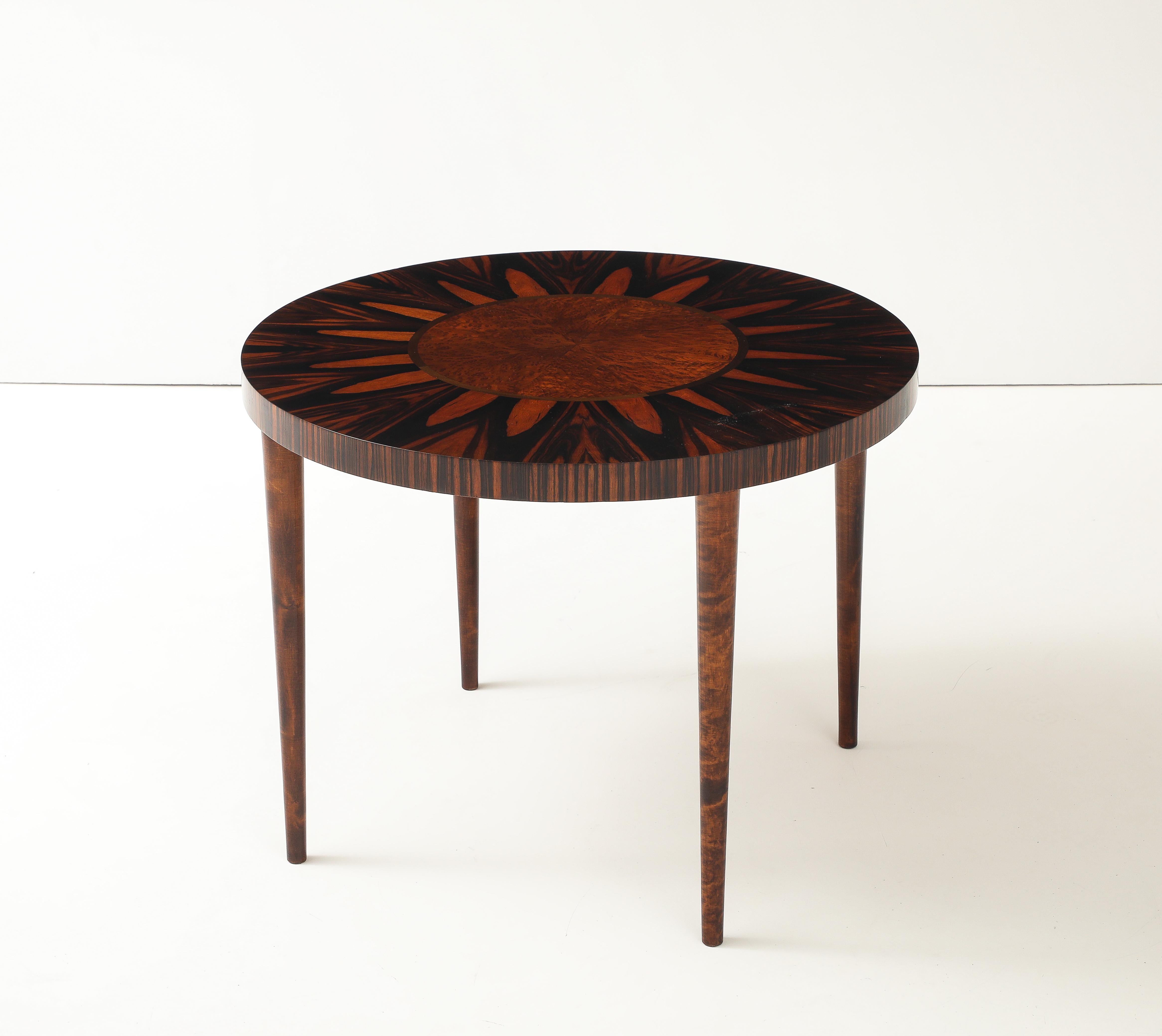 A Swedish Grace Inlaid Side Table, Circa 1930s, Jonasons. For Sale 4