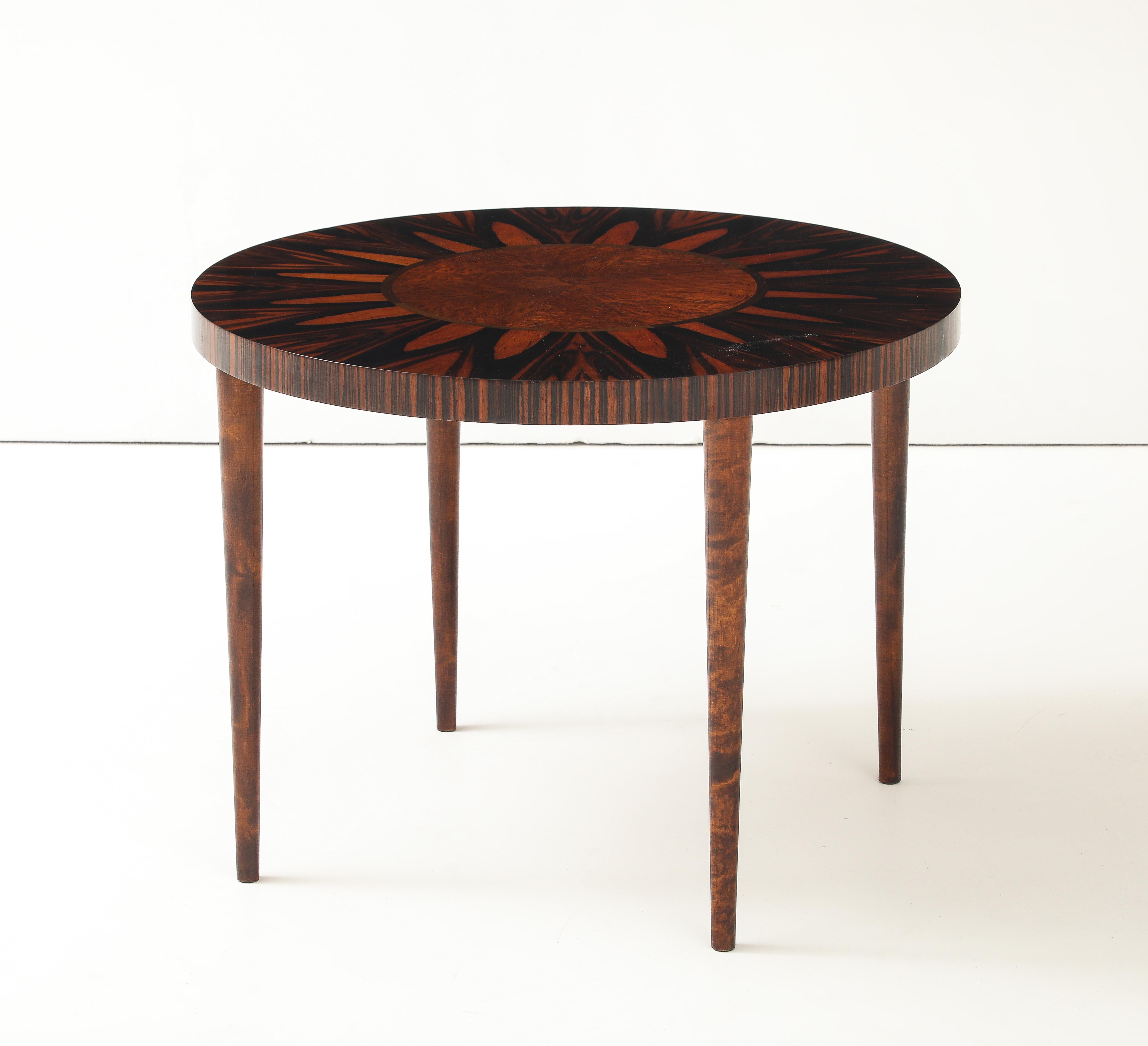 A Swedish Grace Inlaid Side Table, Circa 1930s, Jonasons. For Sale 5