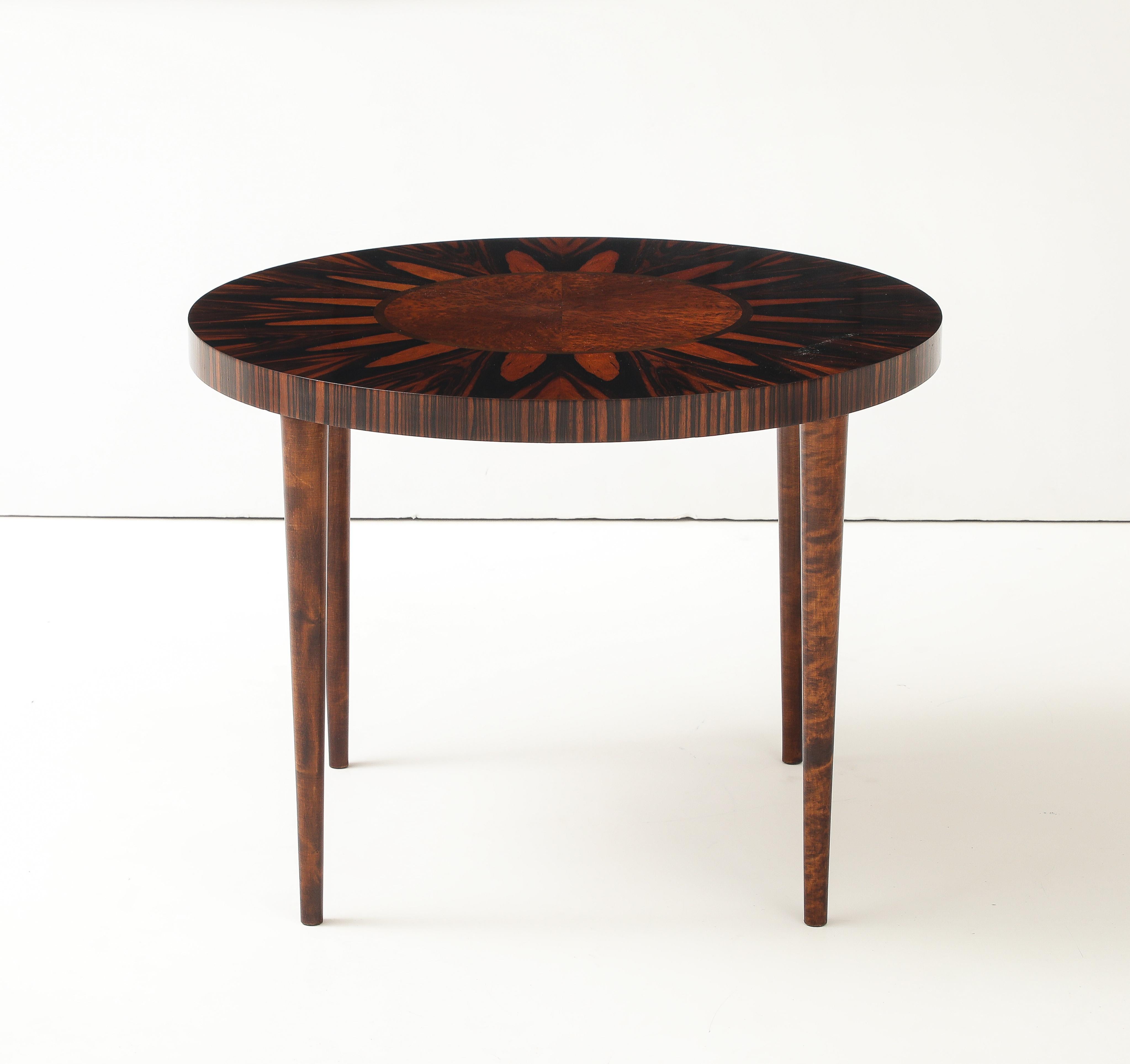 A Swedish Grace Inlaid Side Table, Circa 1930s, Jonasons. For Sale 6