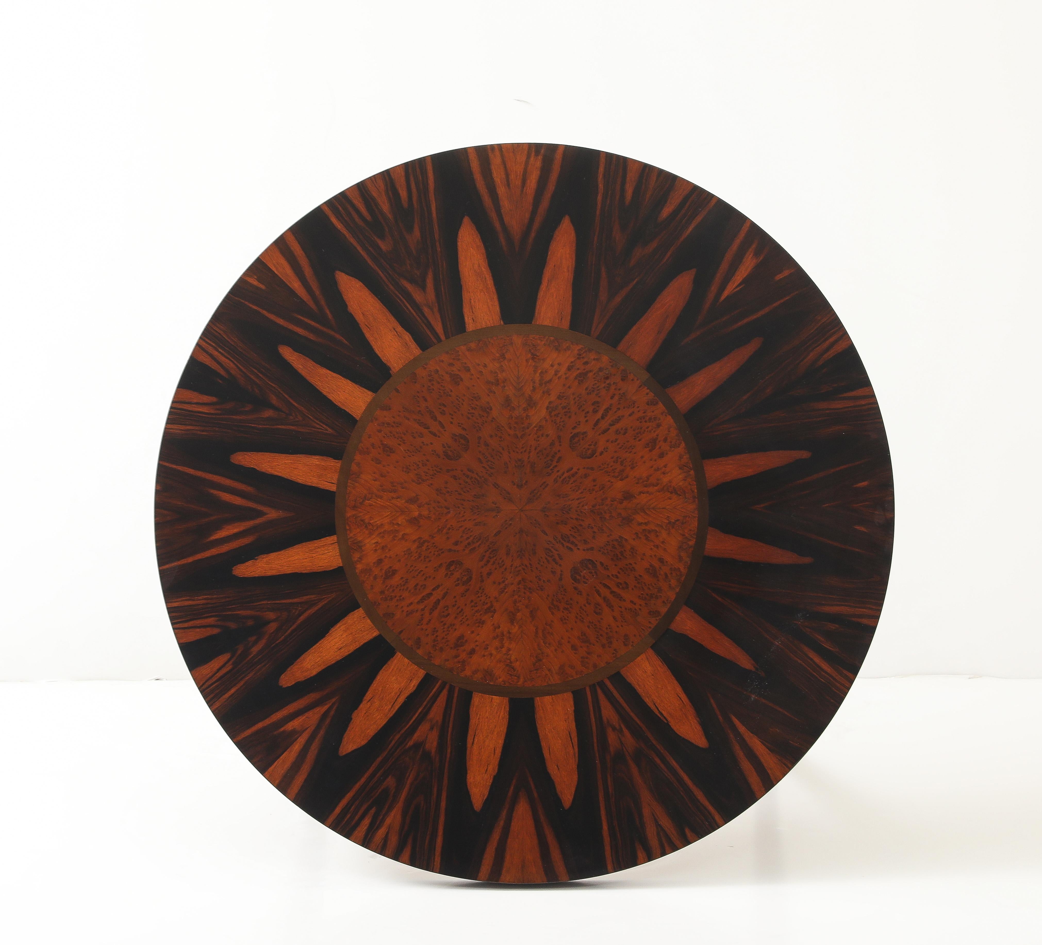 A Swedish Grace Inlaid Side Table, Circa 1930s, Jonasons. In Good Condition For Sale In New York, NY