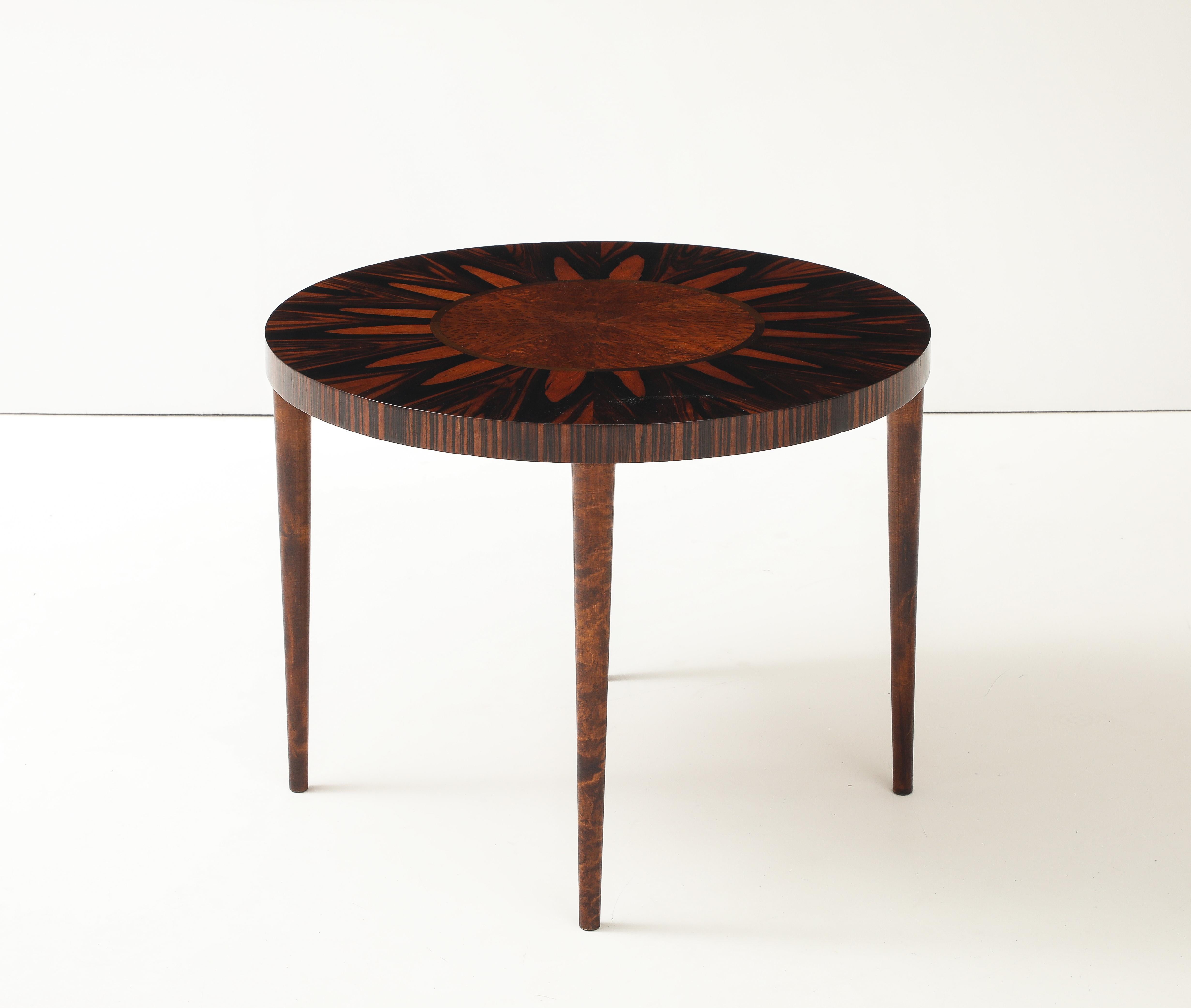 A Swedish Grace Inlaid Side Table, Circa 1930s, Jonasons. For Sale 3