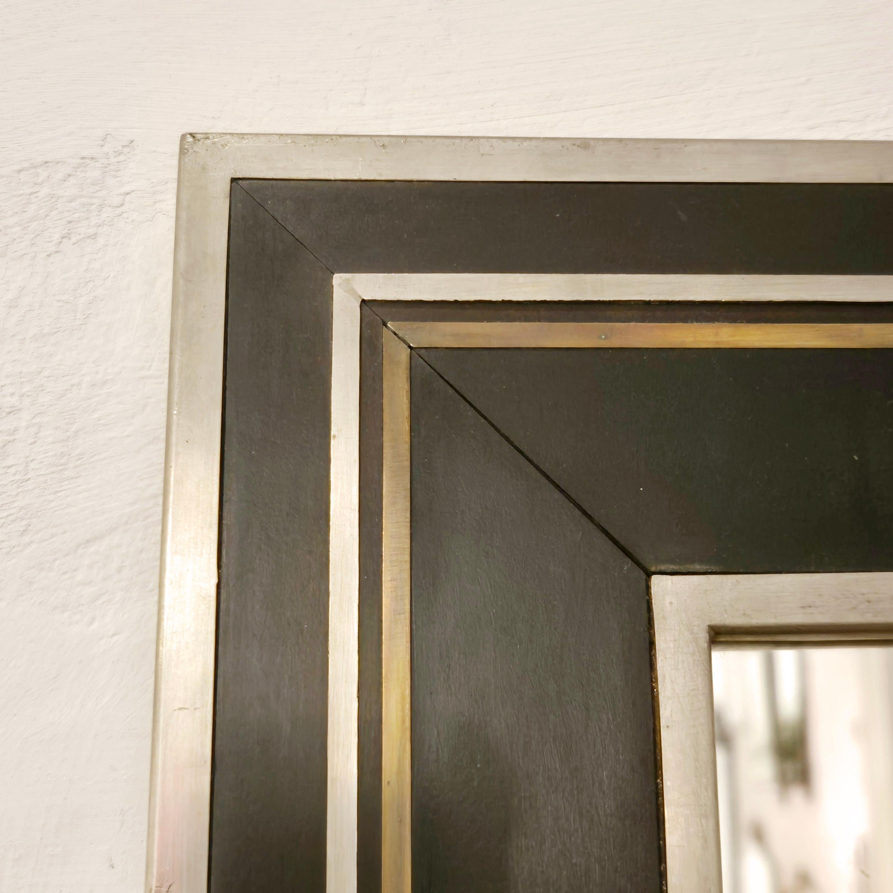 Art déco Un chef-d'œuvre de Swedish Grace, miroir Uno Åhren, étain, laiton, Firma Svenskt Tenn en vente