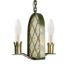 Luminaire à 2 lumières de l'époque de la grâce suédoise