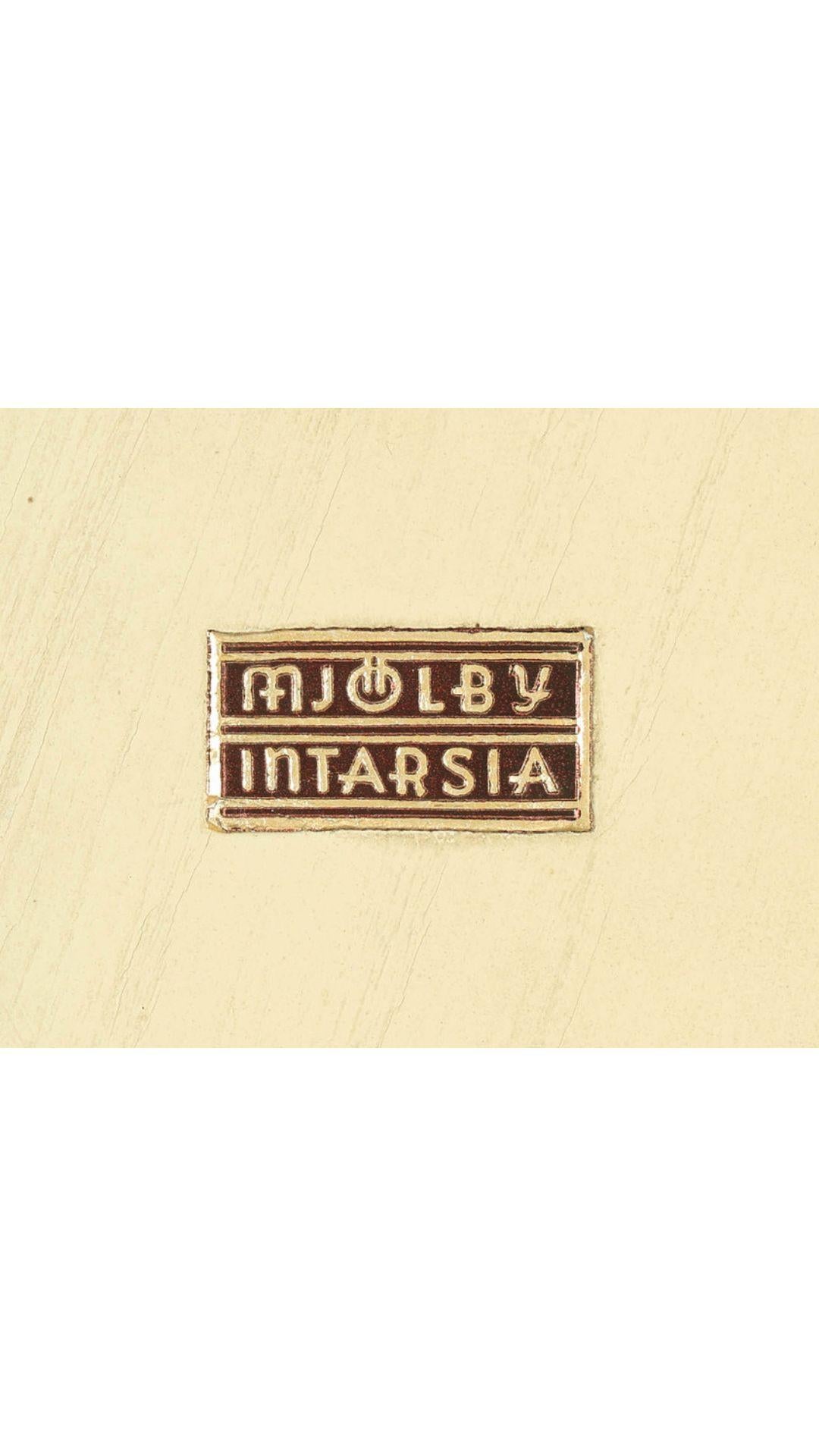 Glass A Swedish Grace-Period Marquetry Flush Mount Depicting the Twelve Zodiacs For Sale