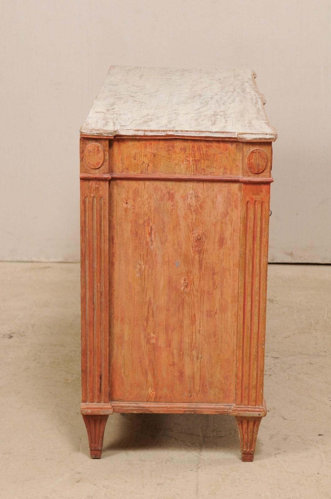 Swedish Gustavian Cabinet with Original Color, Turn of 18th-19th Century 4
