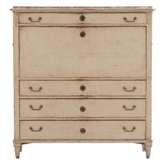 Bureau suédois Gustavien à façade peinte, C.I.C. 1820.