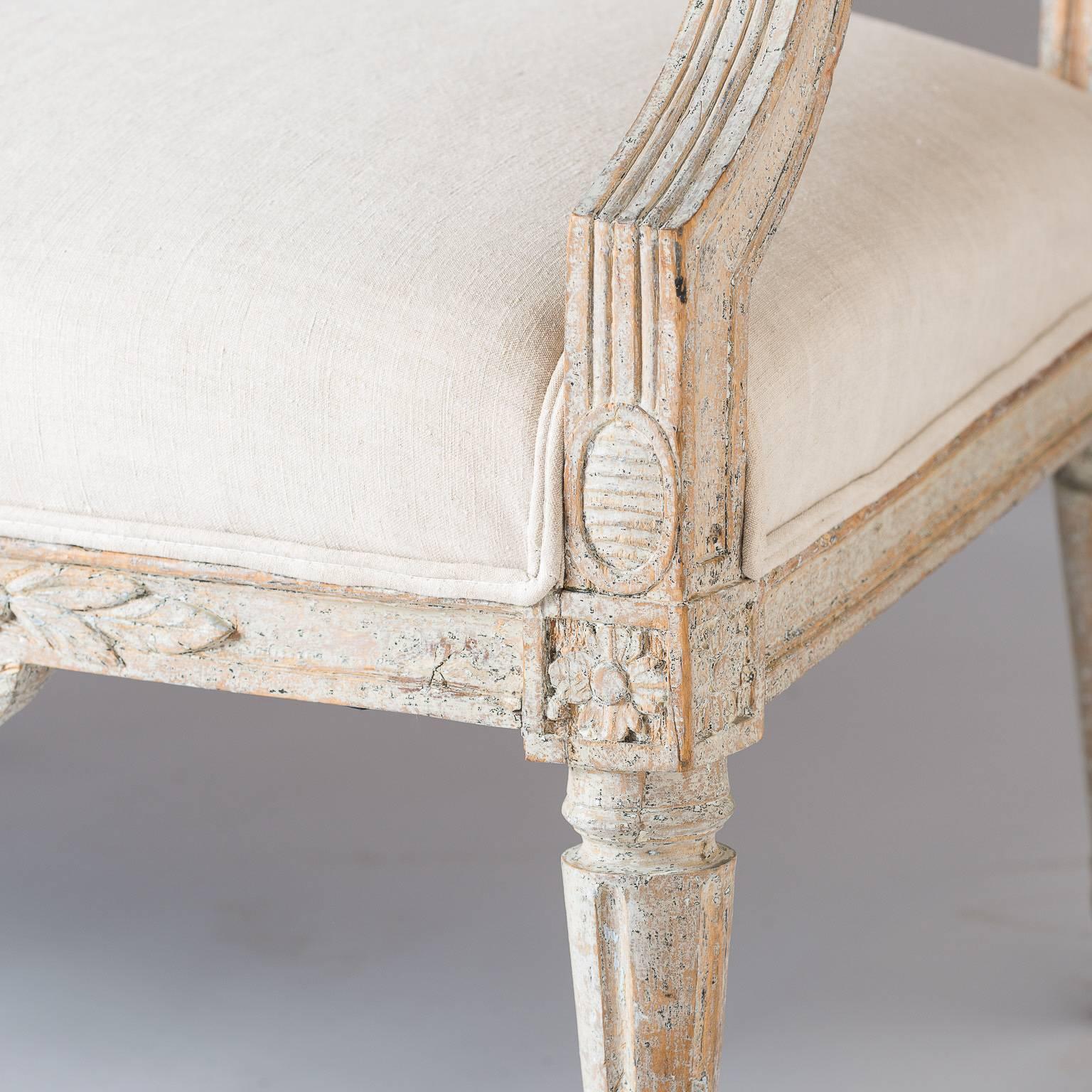 Swedish Gustavian Period Settee, circa 1780 1