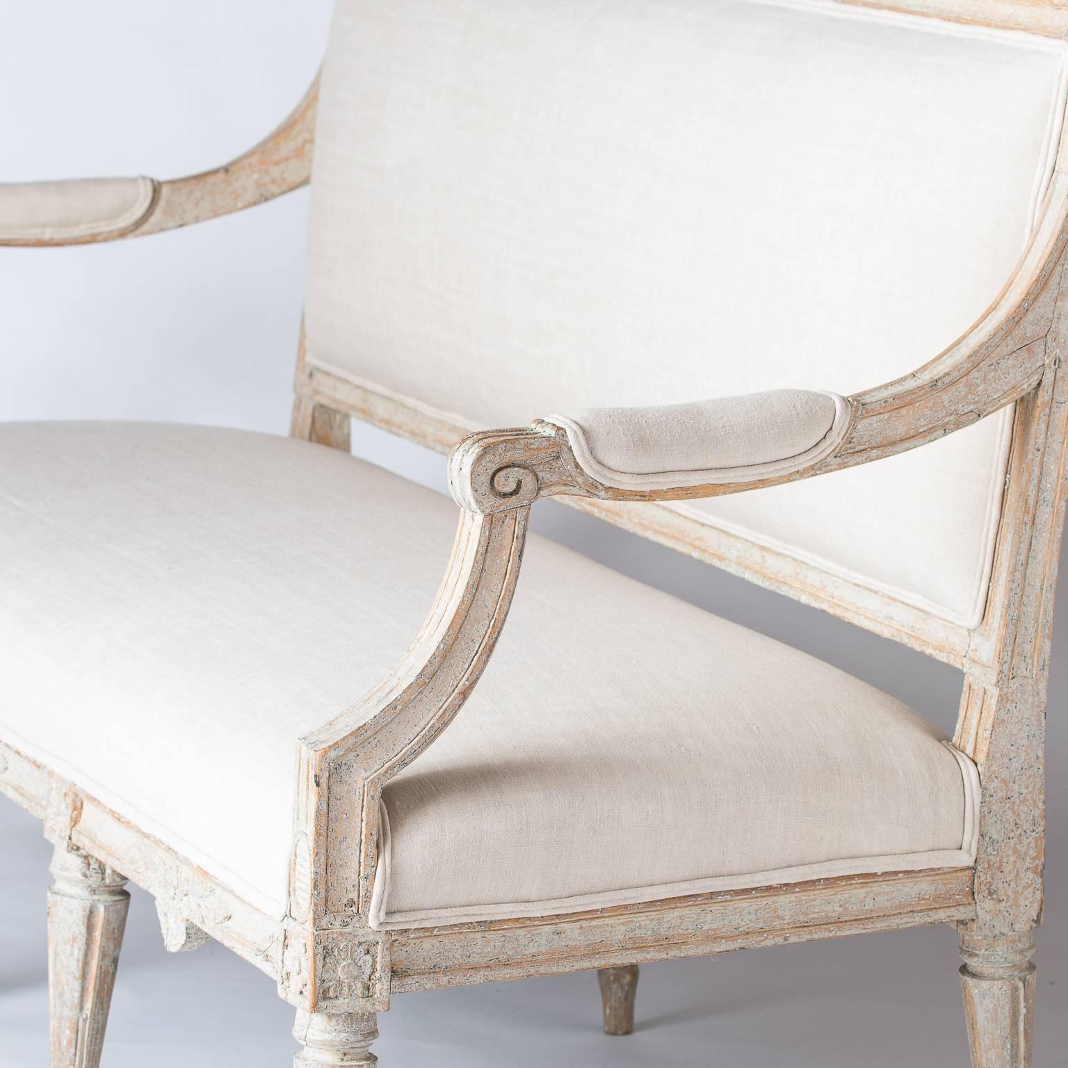 Swedish Gustavian Period Settee, circa 1780 5