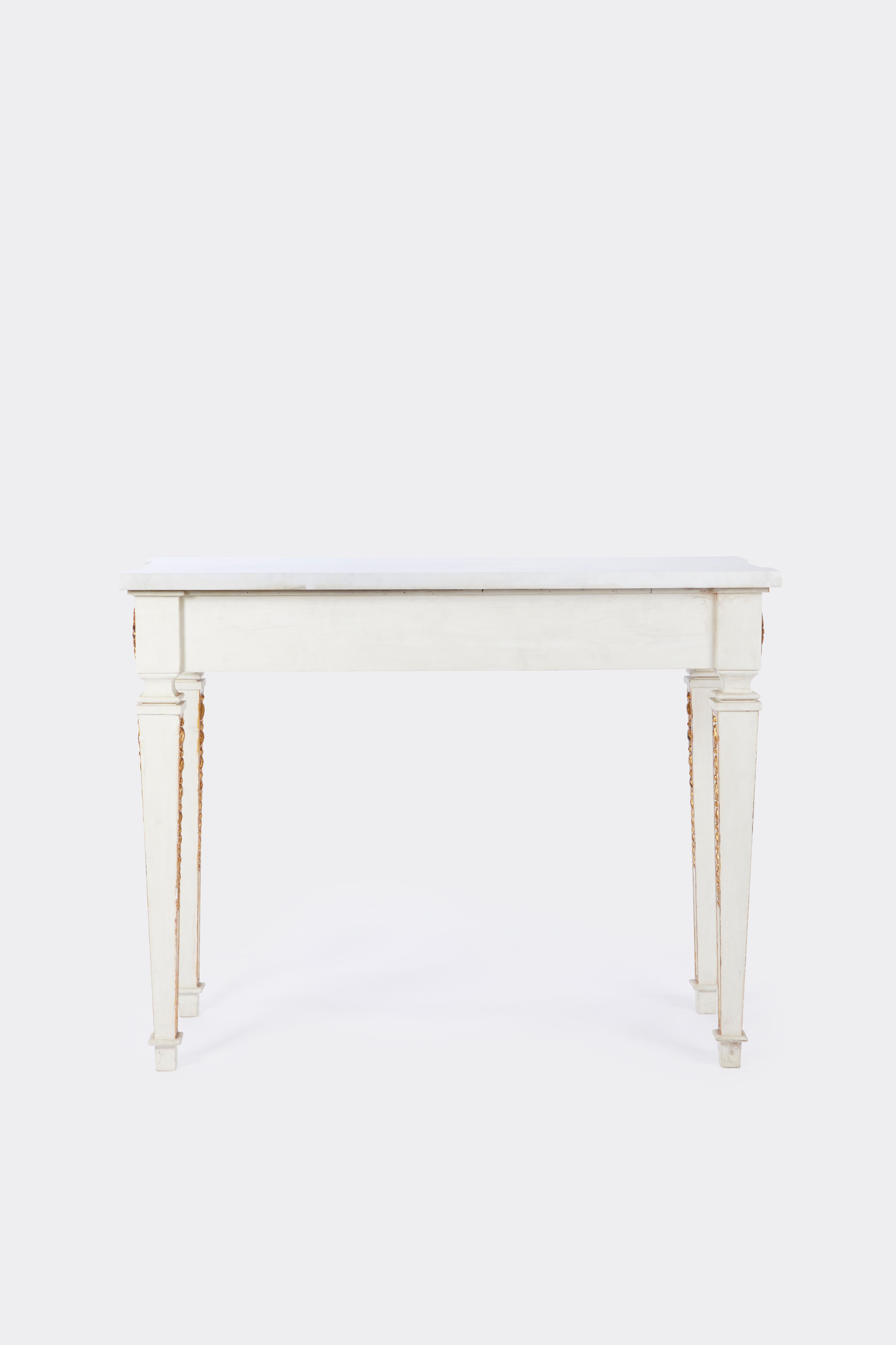 20th Century Pair of Swedish Gustavian-Style Console Tables For Sale