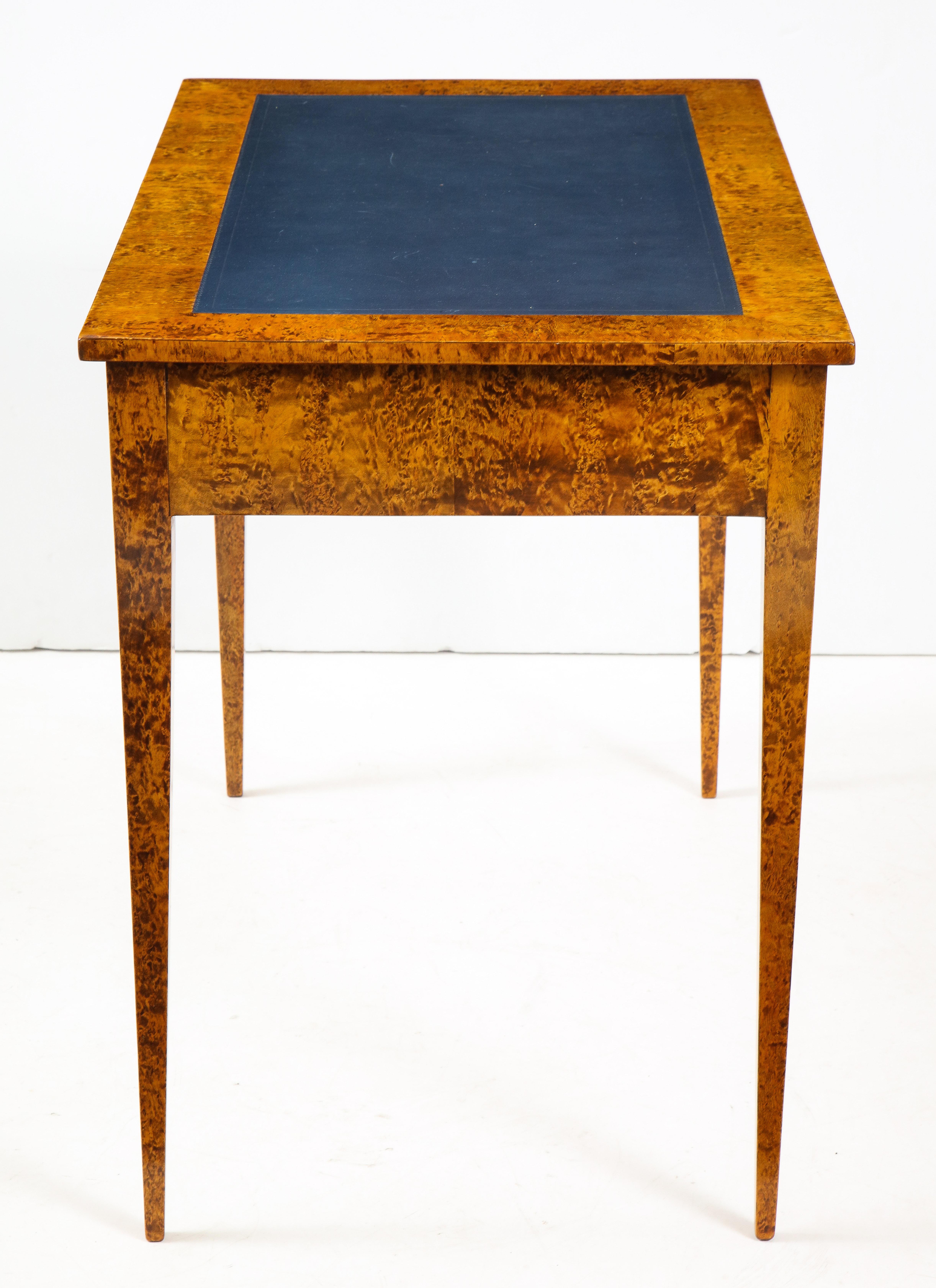 Swedish Karelian Birch Writing Table, Second Half of the 19th Century 10