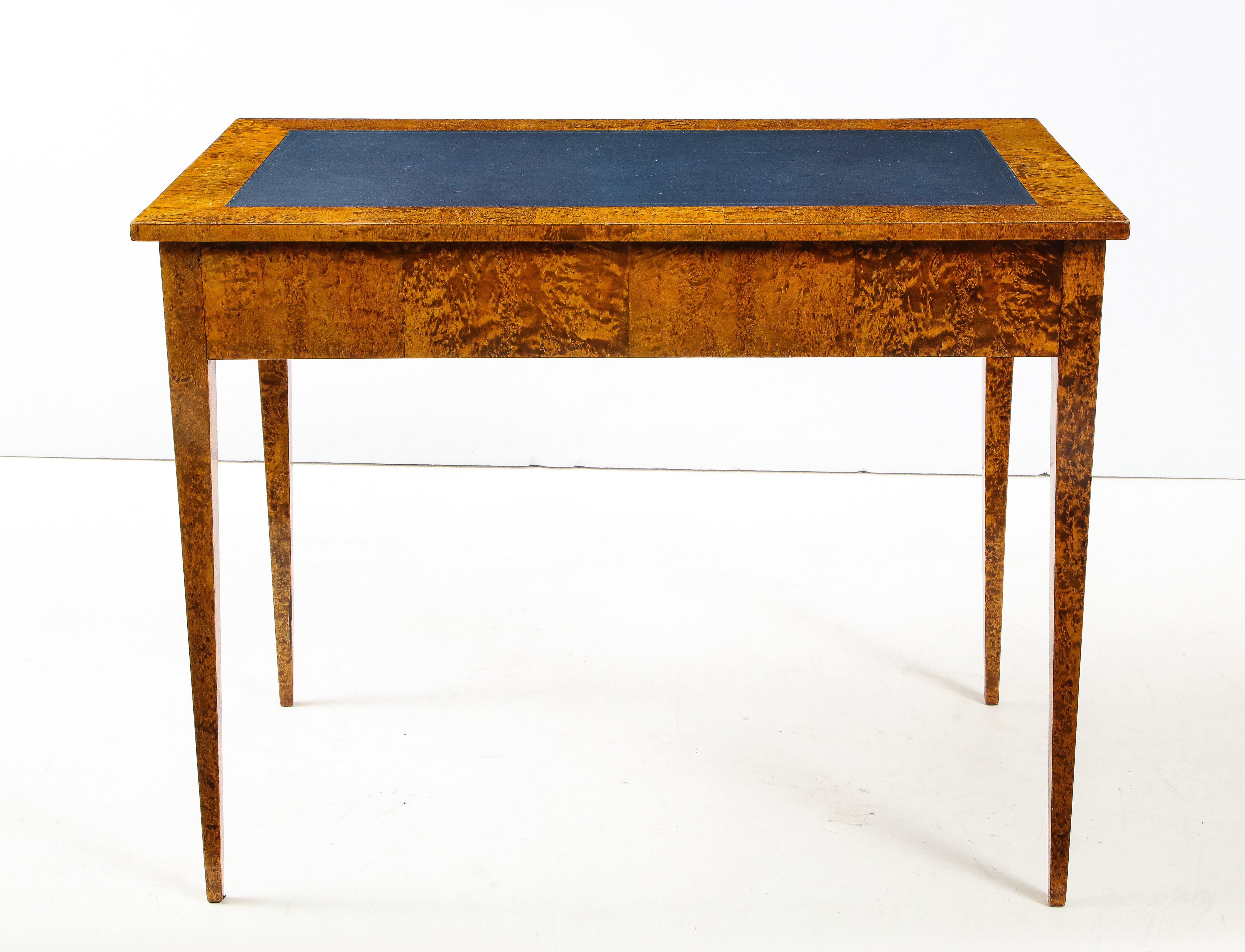 Swedish Karelian Birch Writing Table, Second Half of the 19th Century In Good Condition In New York, NY