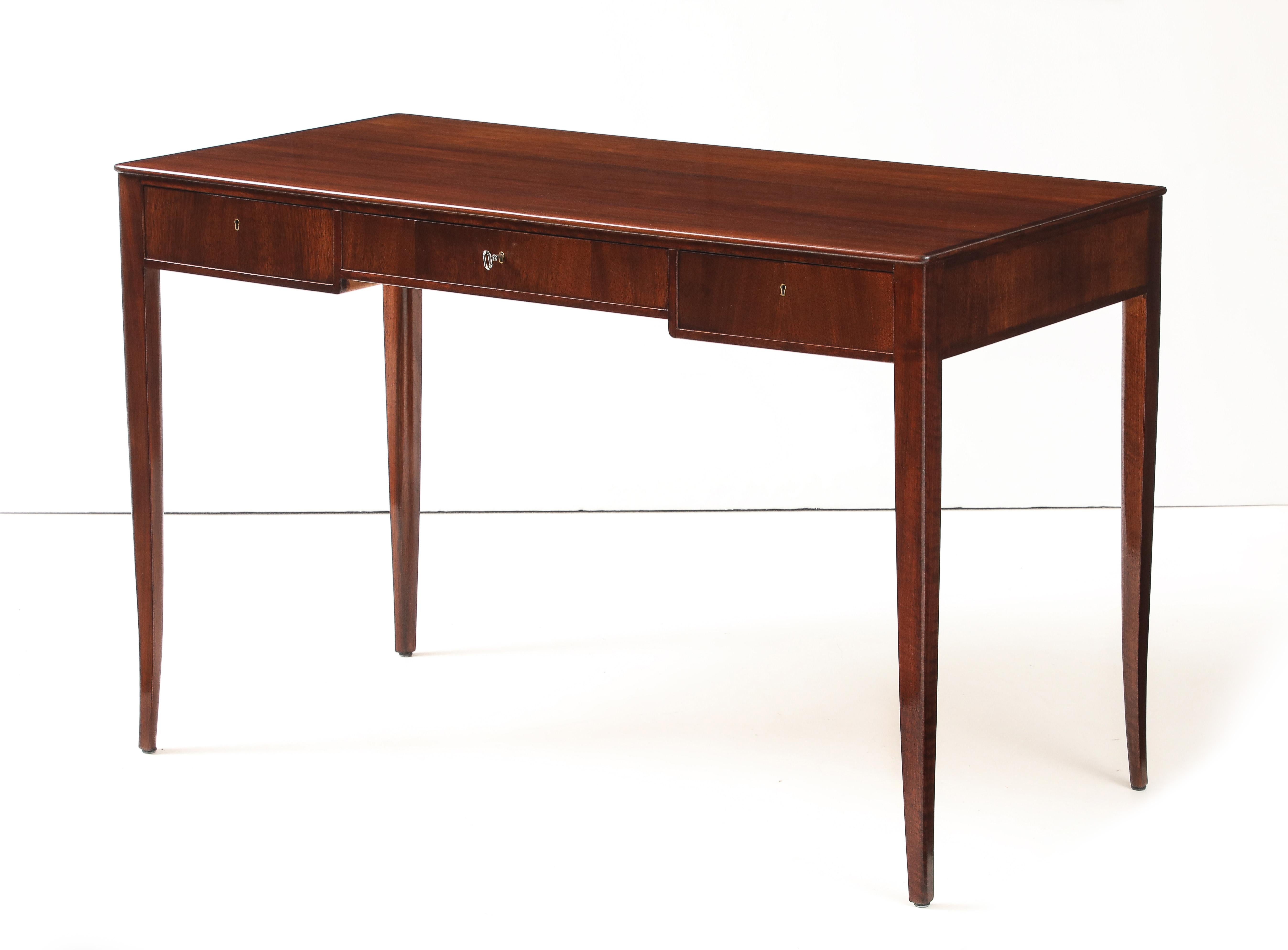 A Swedish mahogany writing desk designed by Carl Malmsten Circa 1966 For Sale 6