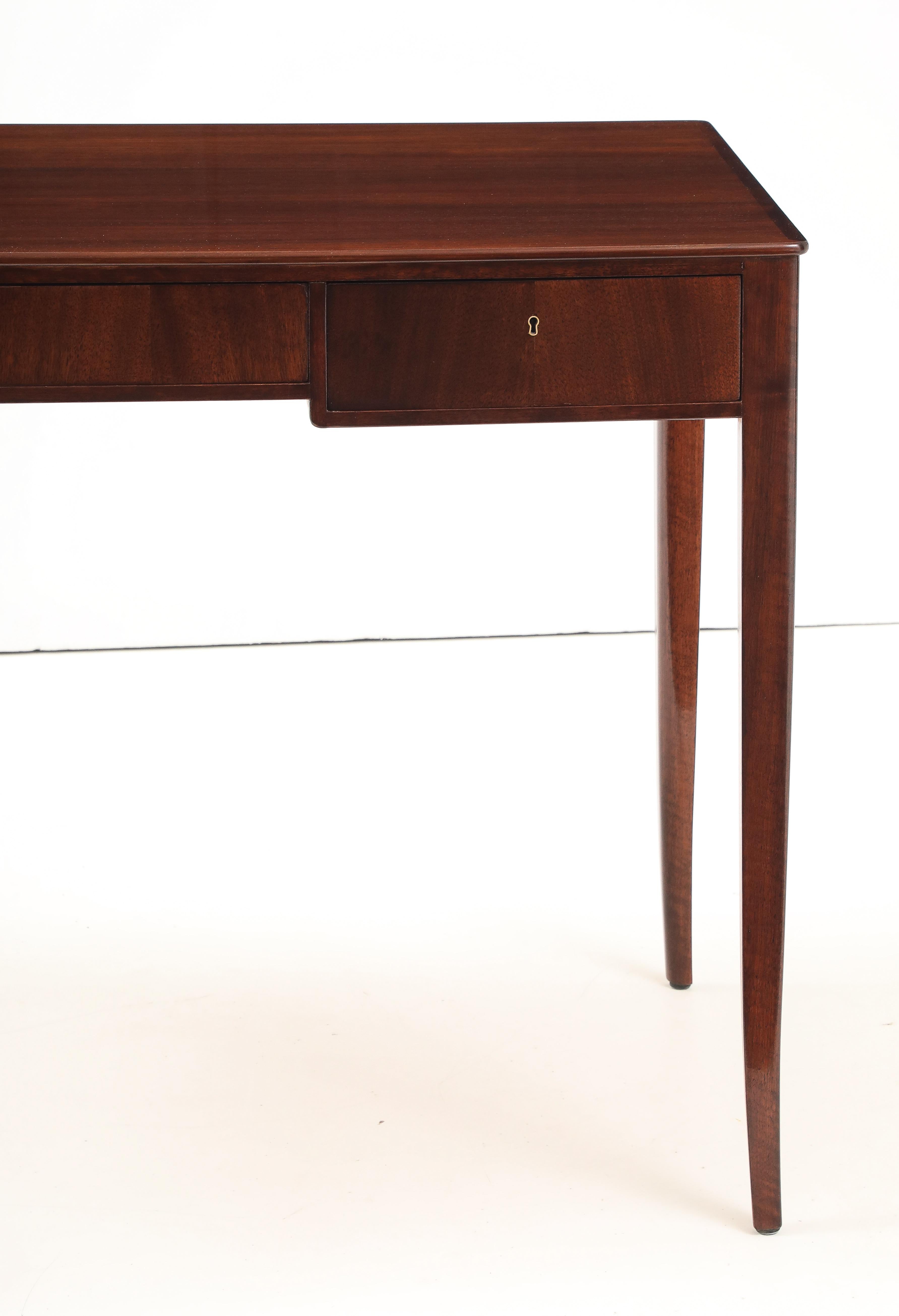 A Swedish mahogany writing desk designed by Carl Malmsten Circa 1966 For Sale 7