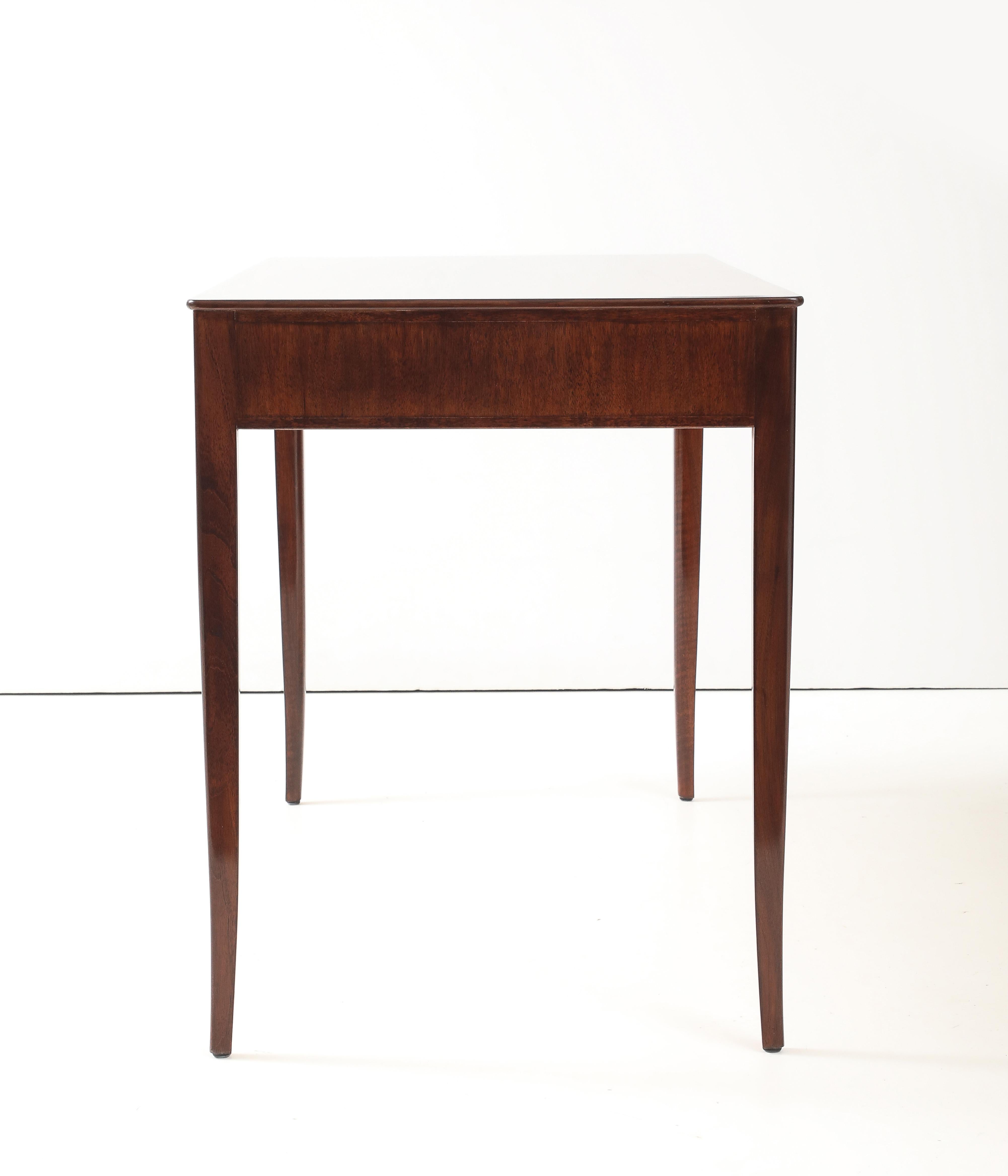 Mahogany A Swedish mahogany writing desk designed by Carl Malmsten Circa 1966 For Sale