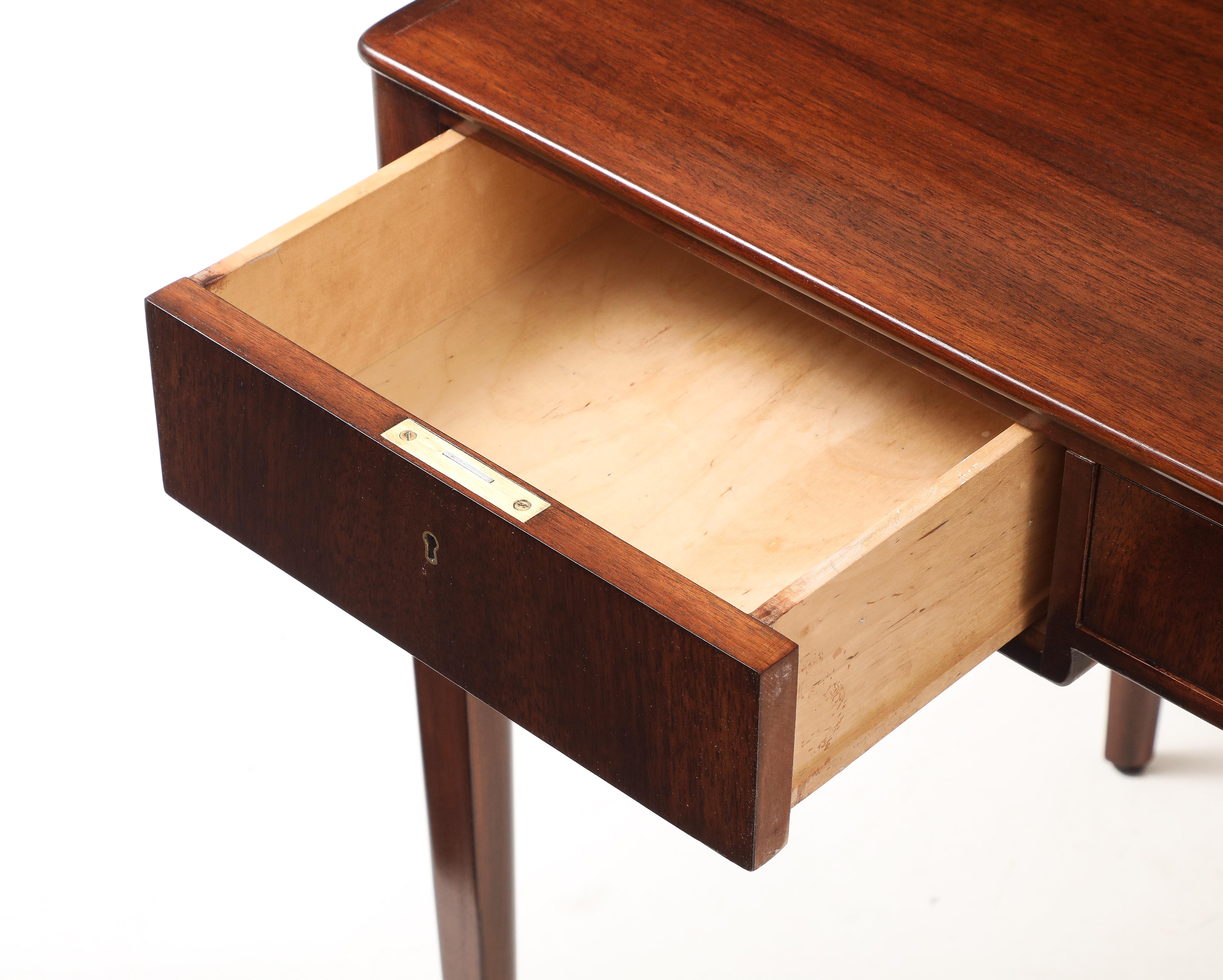 A Swedish mahogany writing desk designed by Carl Malmsten Circa 1966 For Sale 2