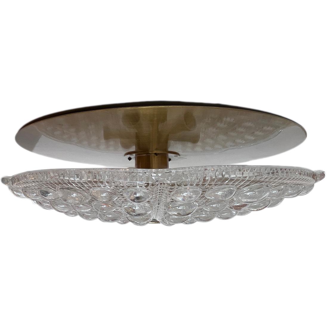 Suédois Luminaire en verre suédois du milieu du siècle dernier en vente
