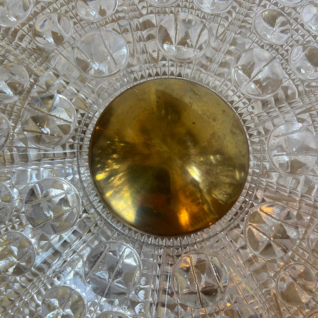 Bronze Luminaire en verre suédois du milieu du siècle dernier en vente