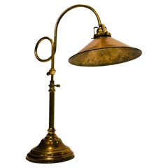 A Swedish Modern Brass Desk Lamp