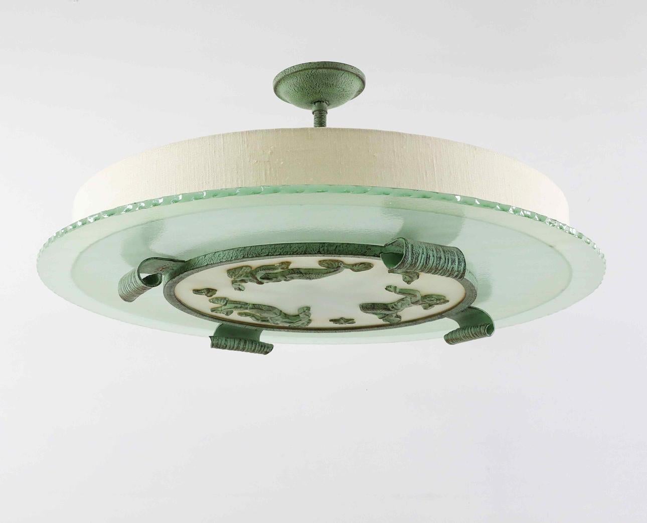 Cast A Swedish Modern Ceiling Lamp, Model 1252, Bjerkås Armatur