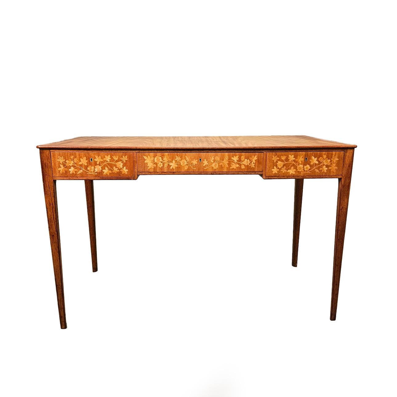 Inlay A Swedish Modern Desk by Ferdinand Lundquist For Sale