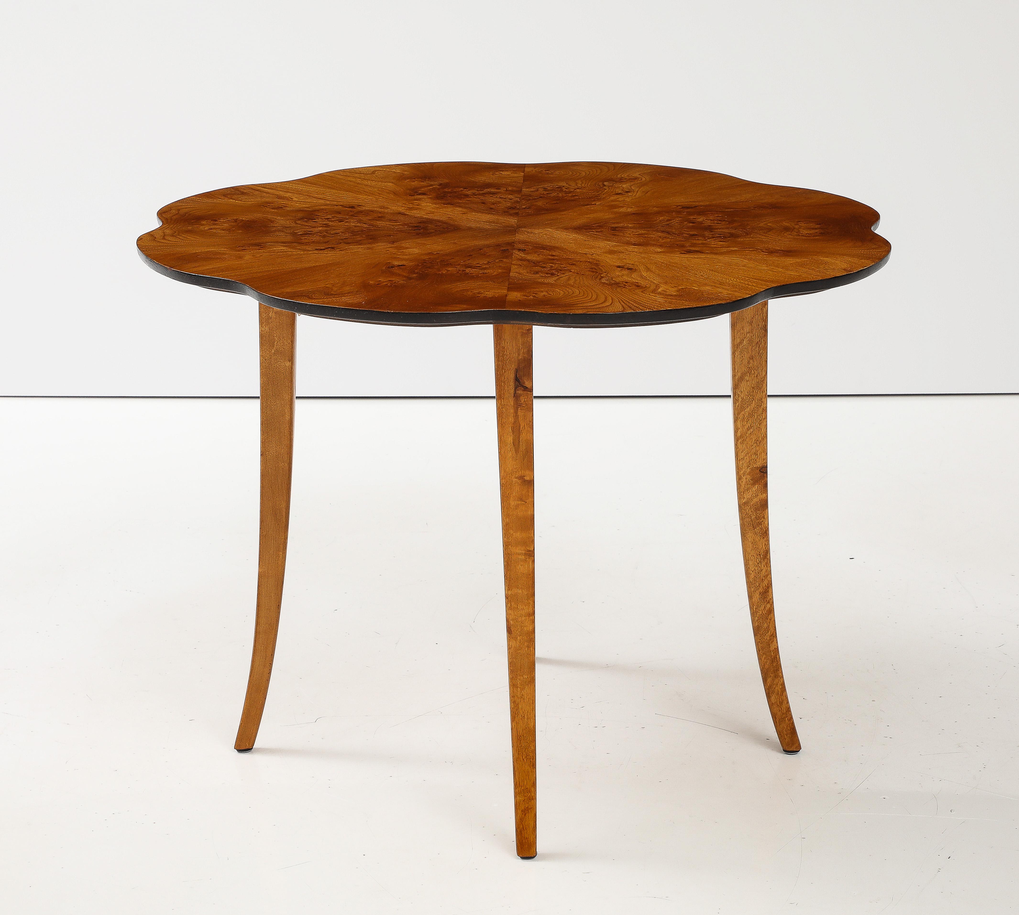 A Swedish Modern Elmroot Side Table, Circa 1950s For Sale 6