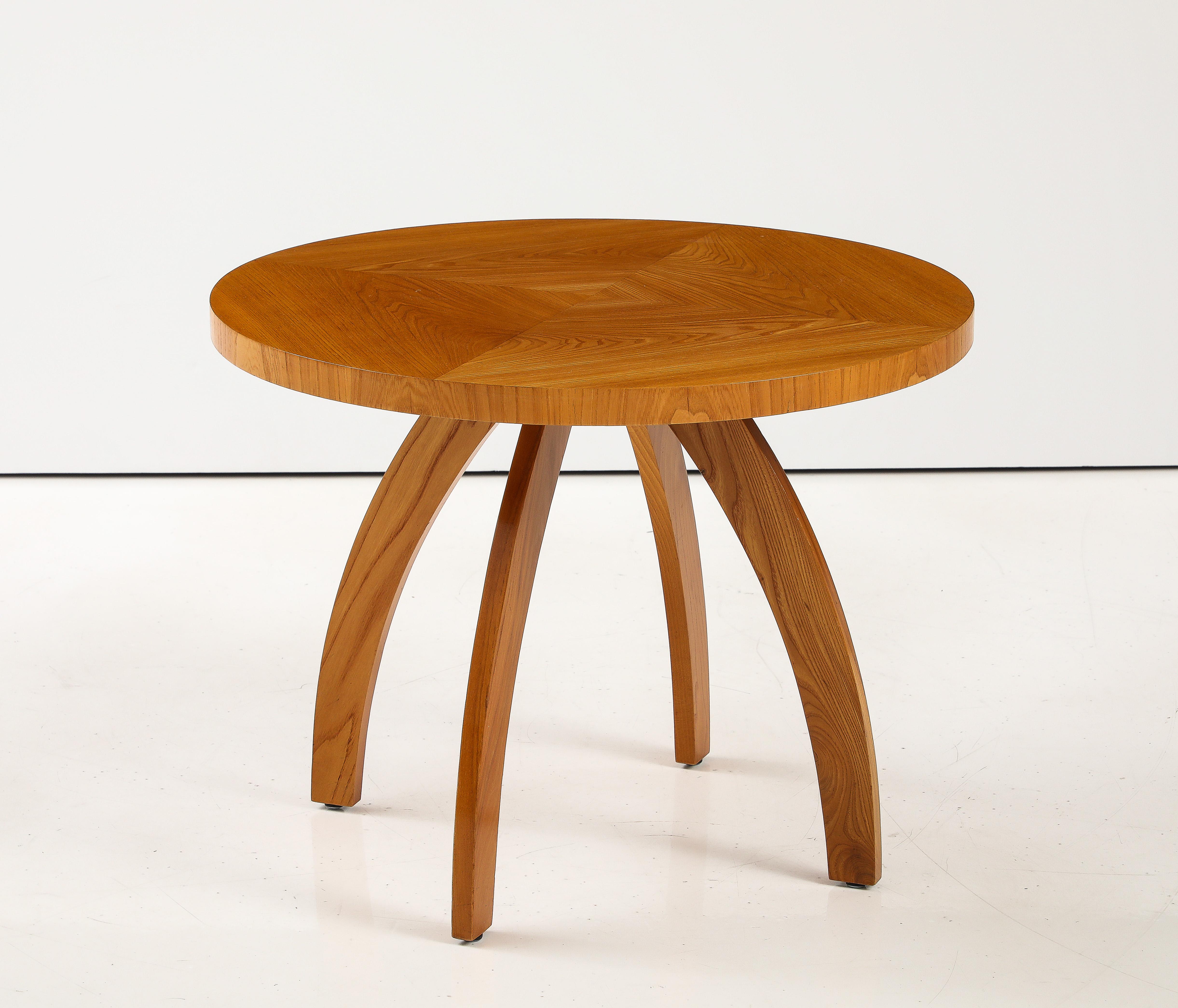 A Swedish Modern Elmwood Side Table, Circa 1940s For Sale 5