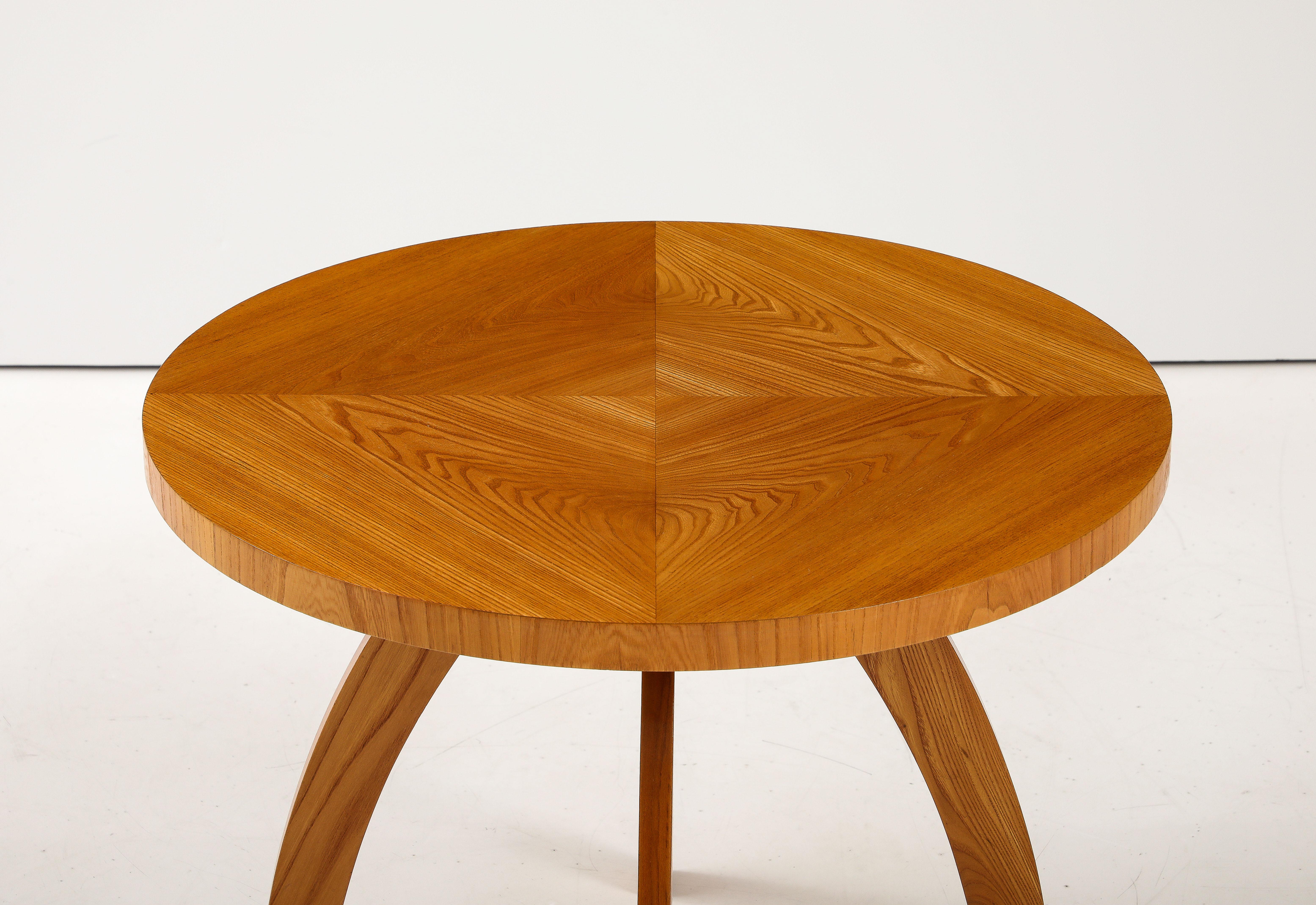 A Swedish Modern Elmwood Side Table, Circa 1940s For Sale 7