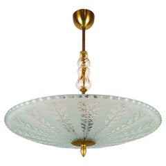 A Swedish Modern Glass Pendant