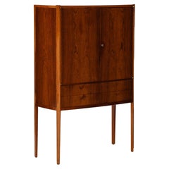 A Swedish Modern Walnut Cabinet, Apprentice Examination Piece, Dated 1955.