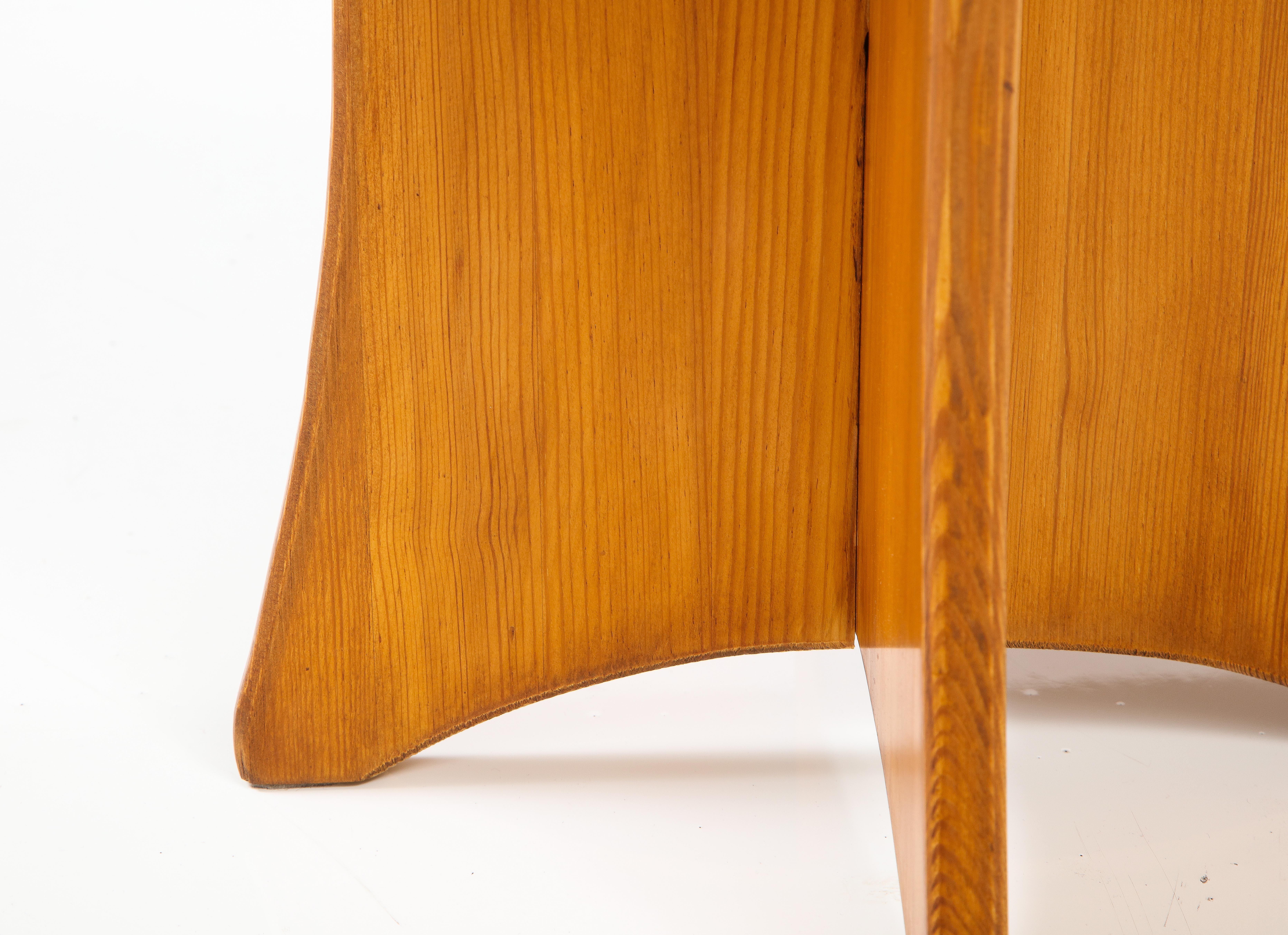 Mid-20th Century Swedish Modernist Solid Pine Side Table, circa 1960s
