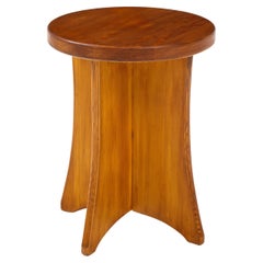 Swedish Modernist Solid Pine Side Table, circa 1960s
