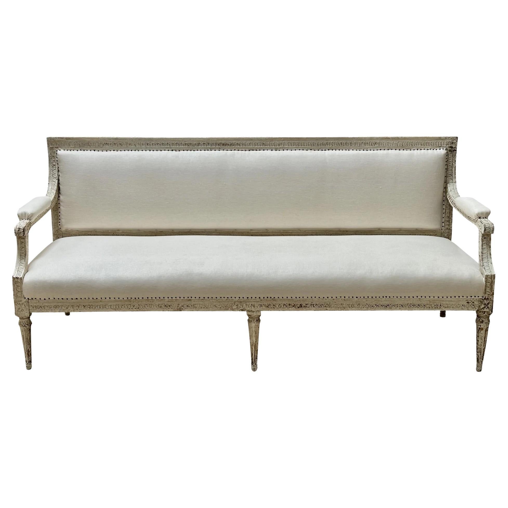A Swedish Sofa bench Late 18th- 19th century For Sale