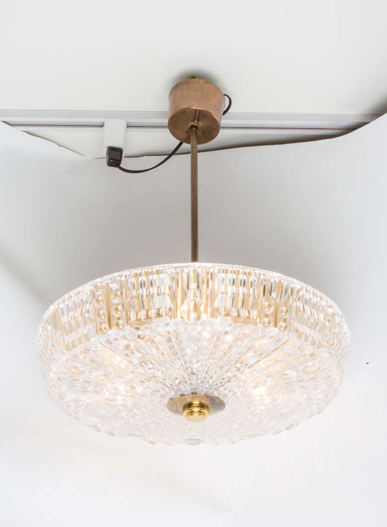 20th Century Swedish Orrefors Ceiling Fixture For Sale