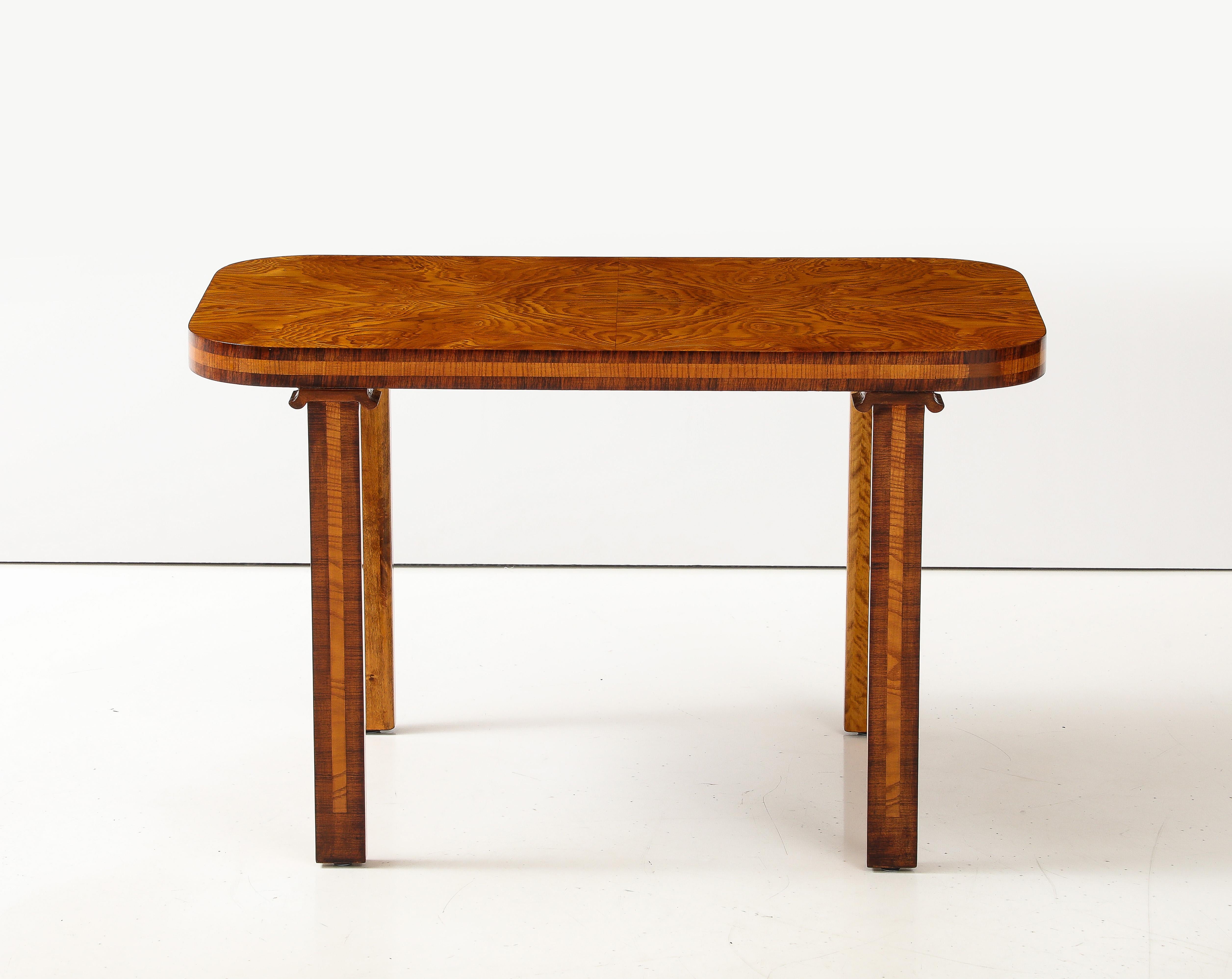 A Swedish Reiners Mjolby Elmroot and Palisander Side Table, Circa 1938 For Sale 13