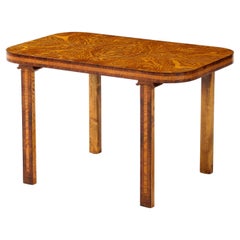 A Swedish Reiners Mjolby Elmroot and Palisander Side Table, Circa 1938