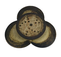 A Swedish Stoneware Two-Tiered Flush Mount