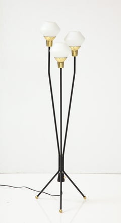 Swedish Three Branch Floor Lamp, circa 1940s