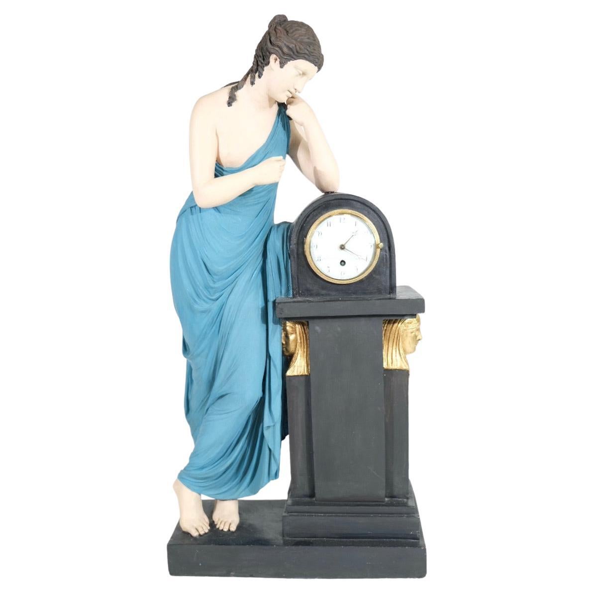 Swedish Very Large Clock Signed Nyberg in Stockholm