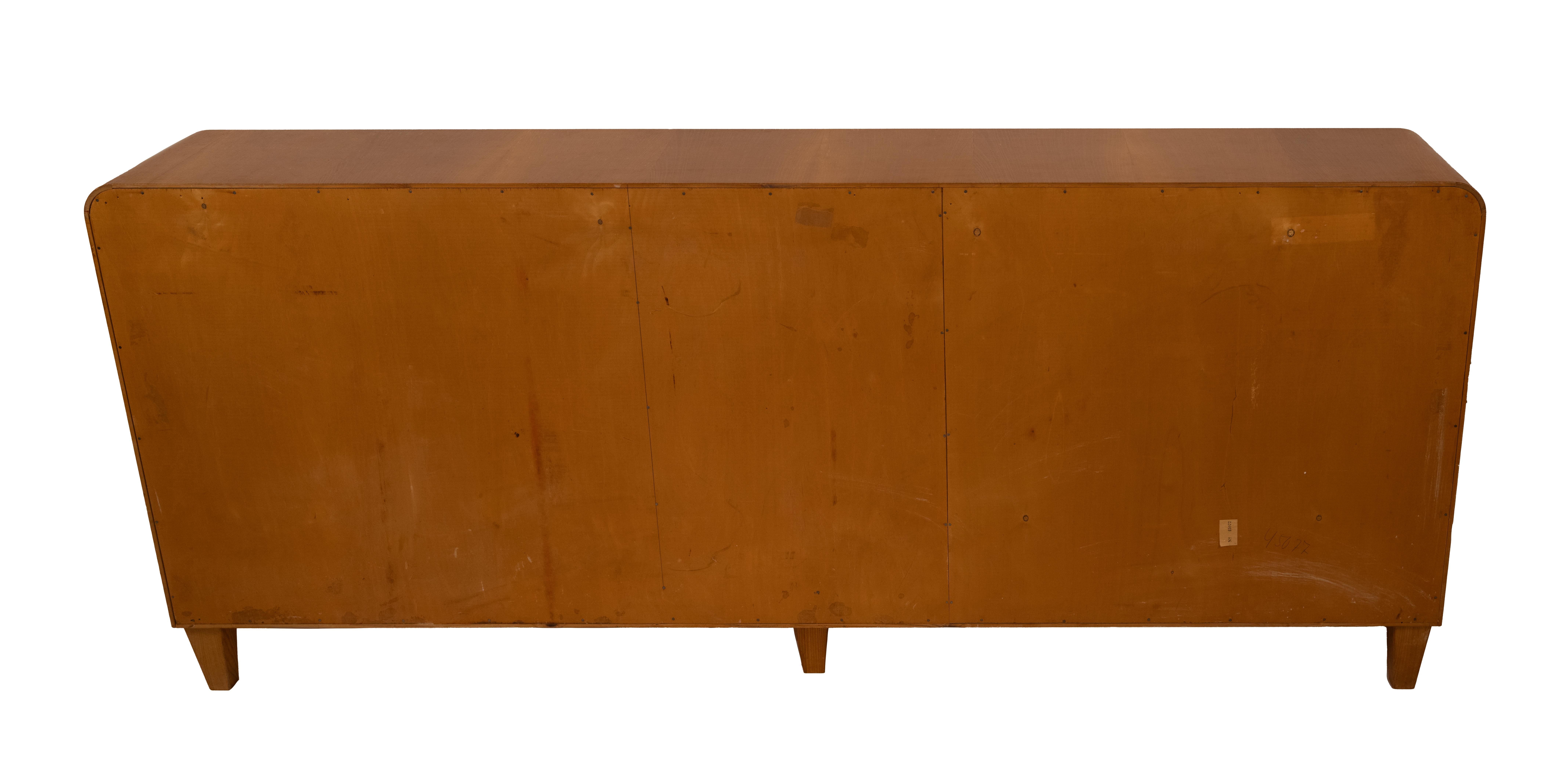 Mid-20th Century A Swedish Waterfall Edge Low Cabinet For Sale