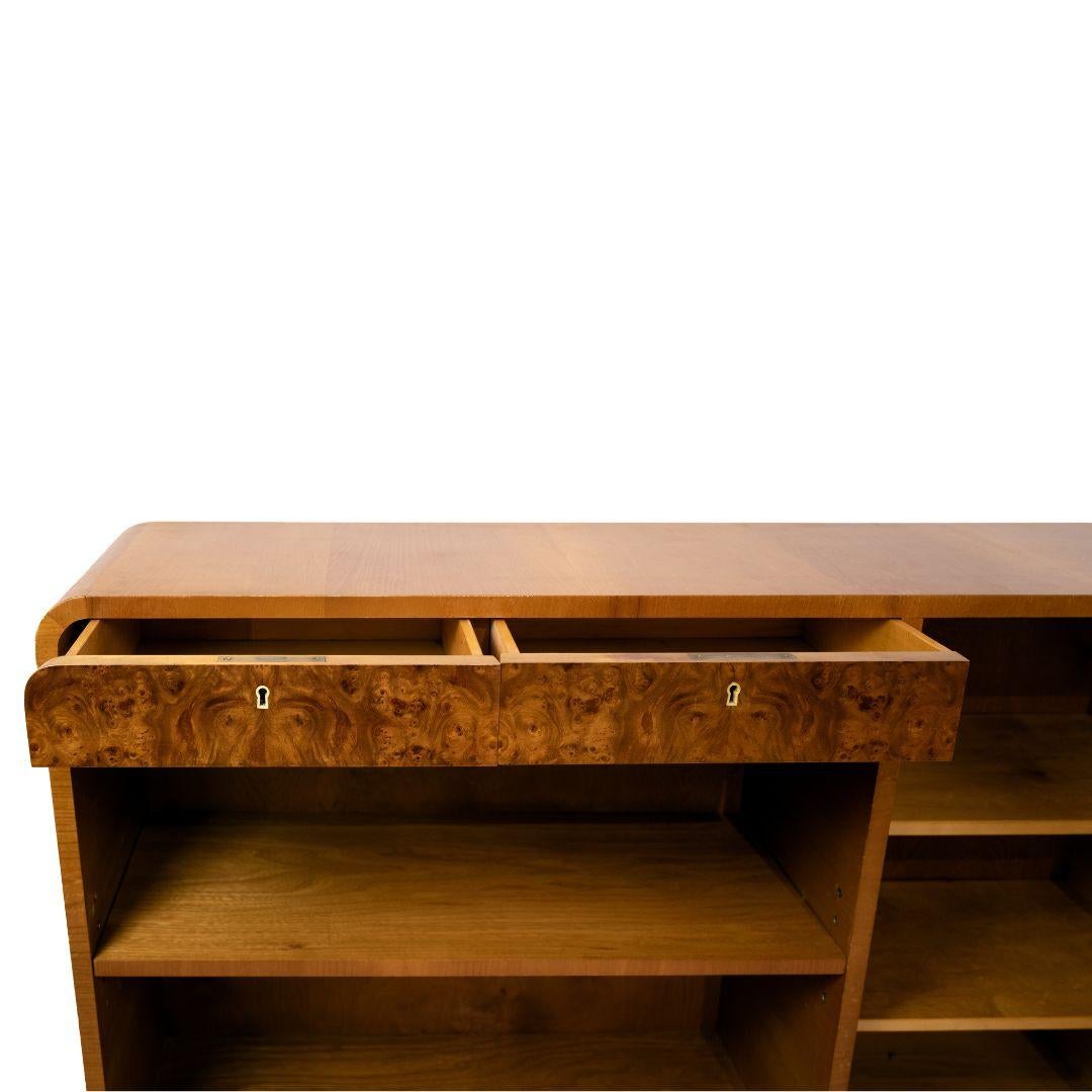 A Swedish Waterfall Edge Low Cabinet For Sale 1