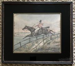 "A Sweep at the New Enclosure" estampe de H. H. Alken