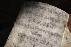 "A Sweet Canine Companion" Mable Head Stone 1894/1910 Dog Grave Marker Barbie