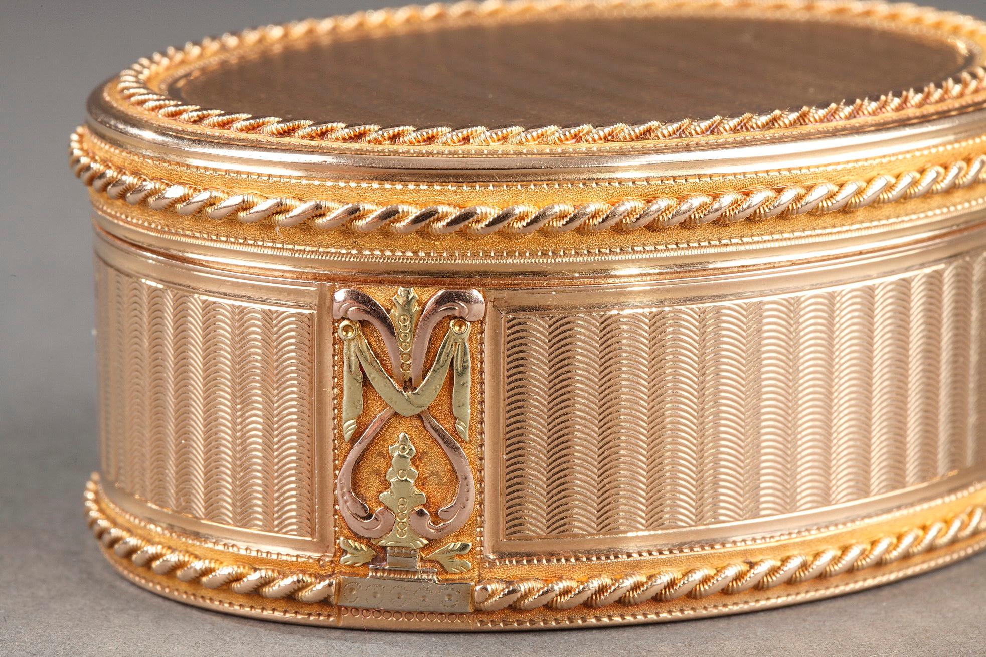 Swiss 18th Century Gold Snuff-Box 8