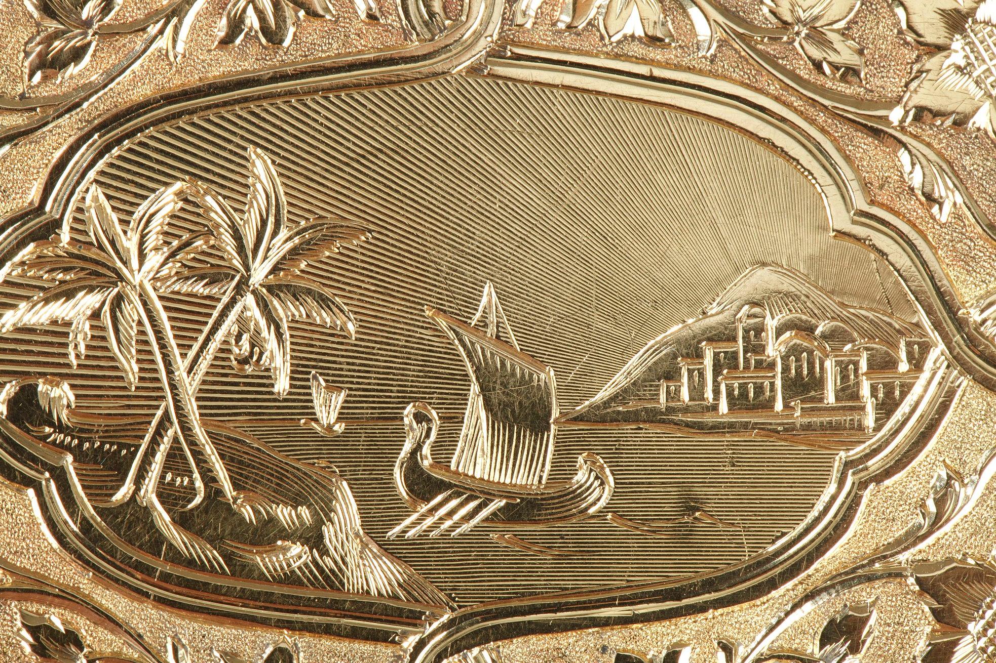 Schweizer Schnupftabakdose aus emailliertem Gold für den orientalischen Markt, ca. 1820-1830 im Angebot 2