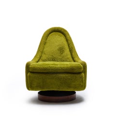 A Swivel Tilt & Rock Slipper Chair by Milo Baughman for Thayer Coggin Inc, 1960s