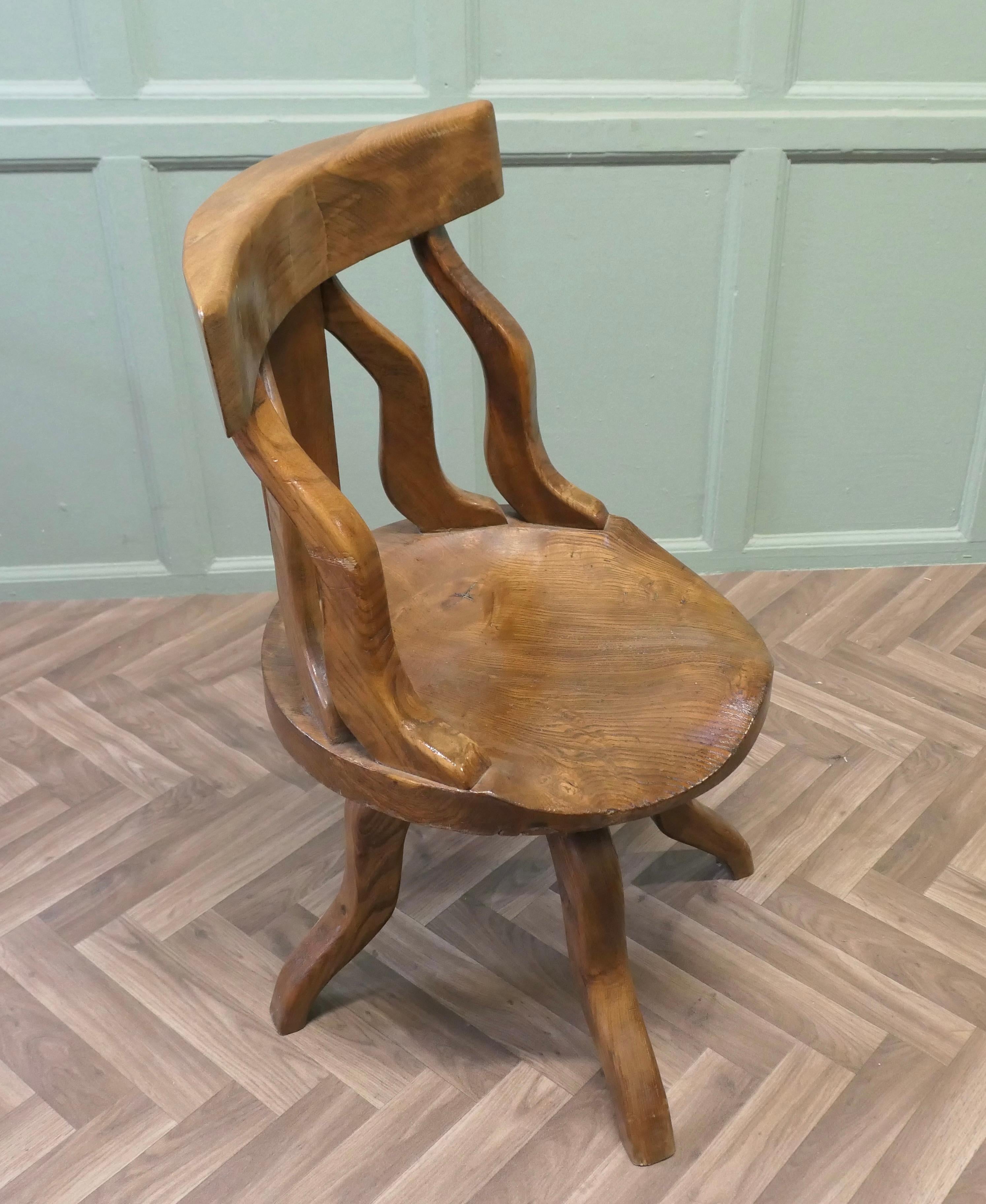 Una silla de oficina o de escritorio de olmo giratoria Olmo en venta