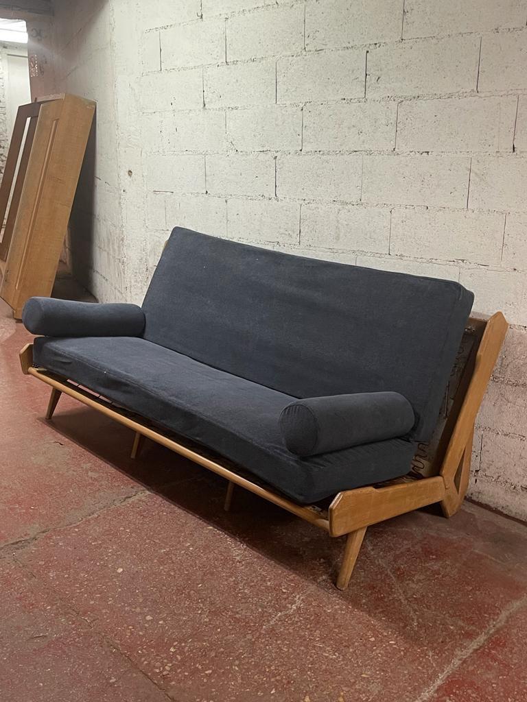 Modern Sycomore Sofa Convertible in a Bed For Sale